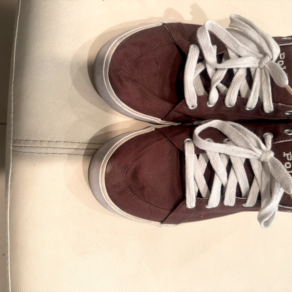 Brown size 12 men Ralph Lauren Polo sneakers
